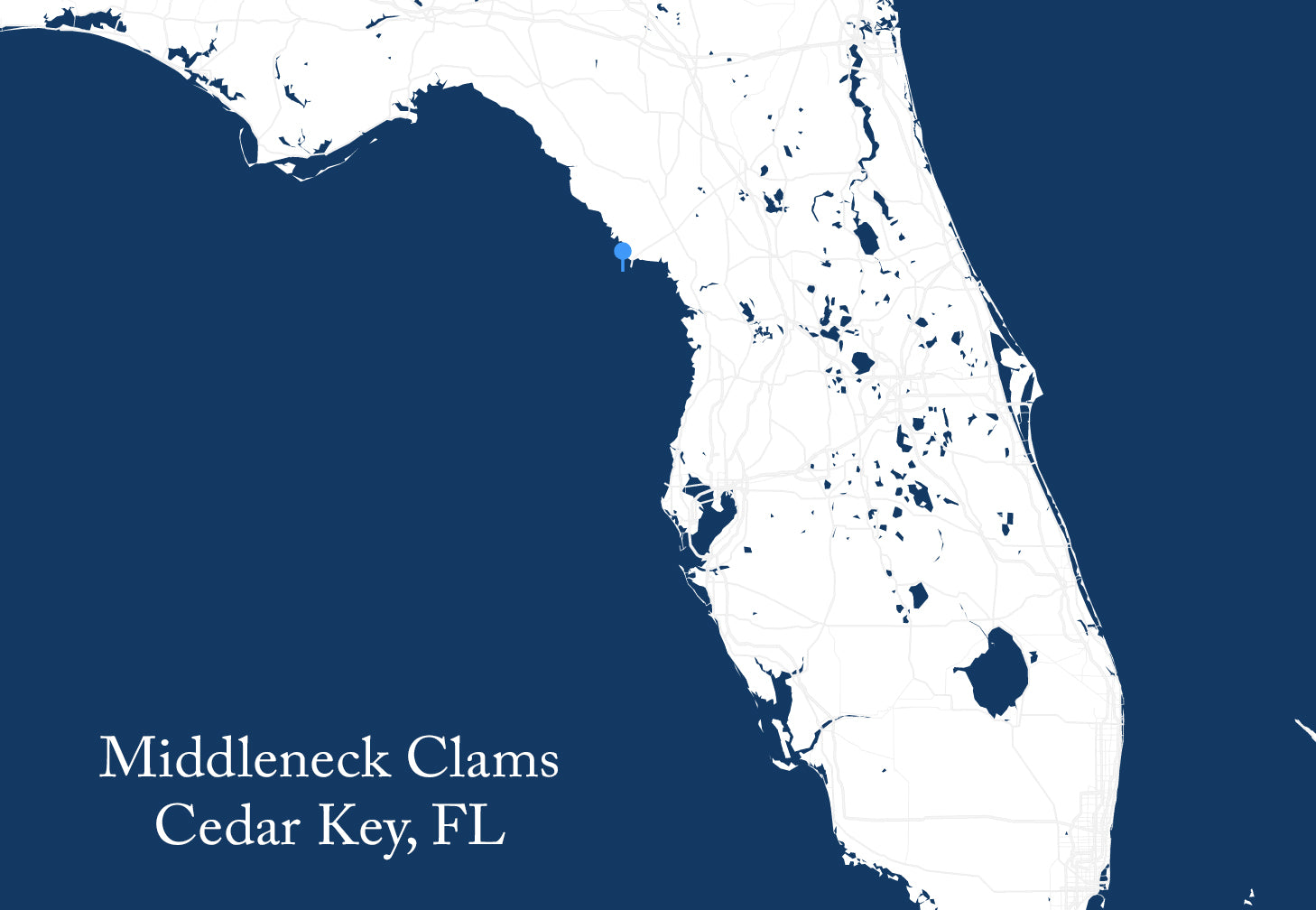 Cedar Key Clams sourcing information