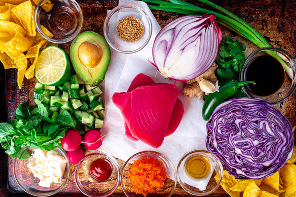 Ahi Tuna Poke Nachos Ingredients