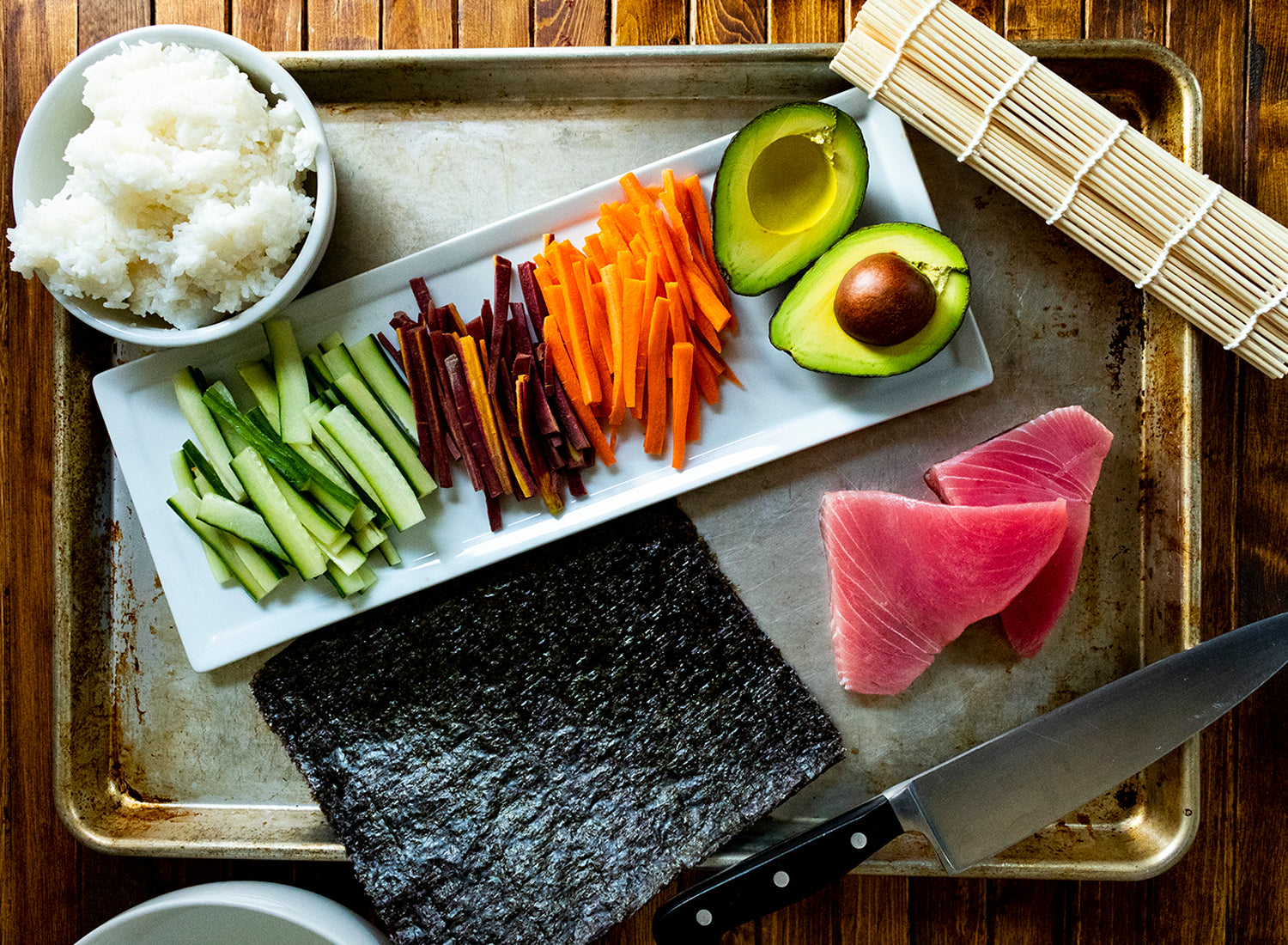 Ahi Tuna Sushi Ingredients