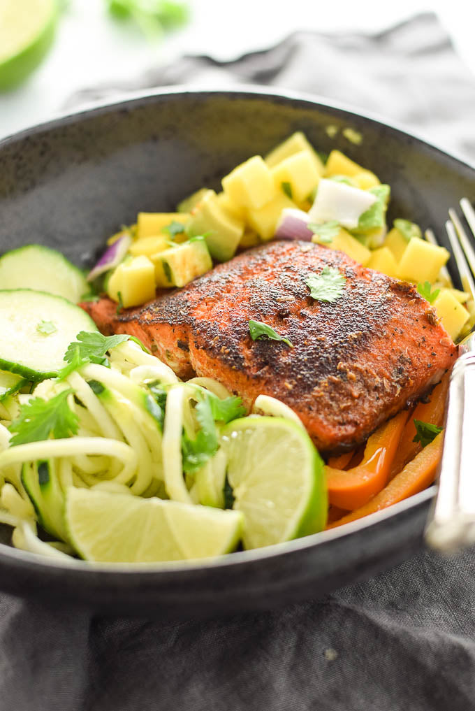 Blackened Salmon Bowls