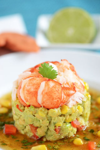 Lobster chickpea and avocado salad recipe
