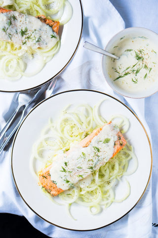 Keto Salmon With Tzatziki Sauce