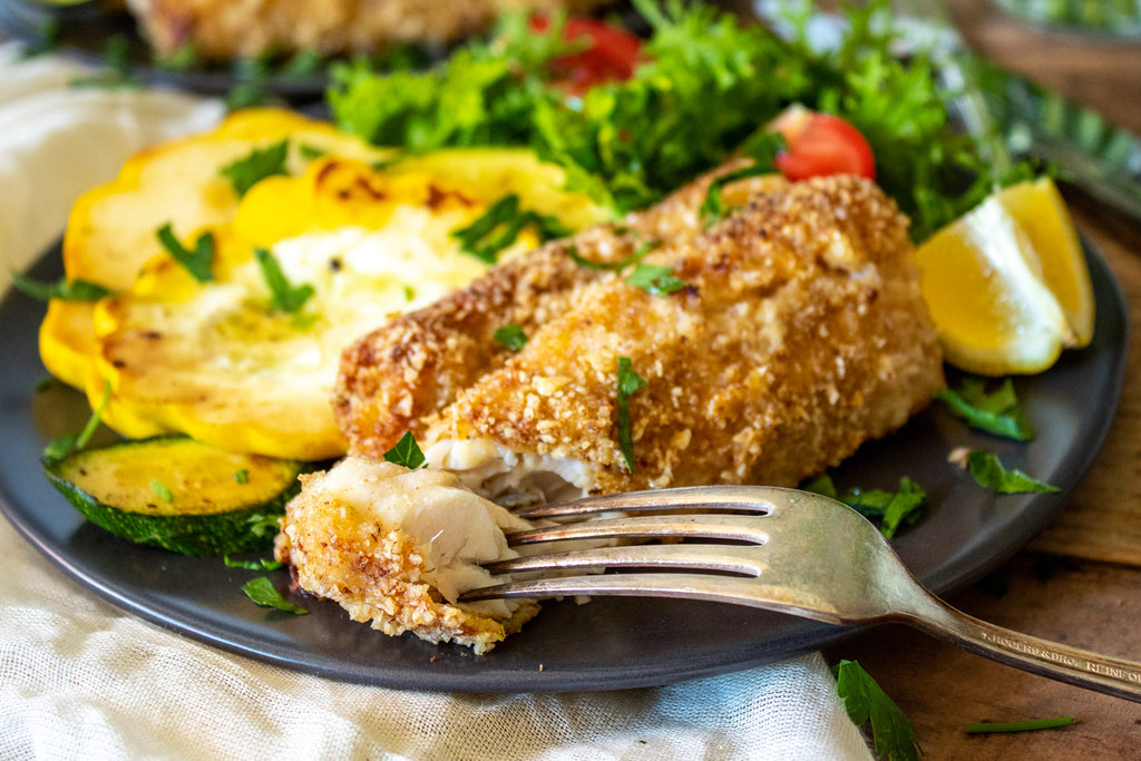 Honey Crusted Walleye on Plate