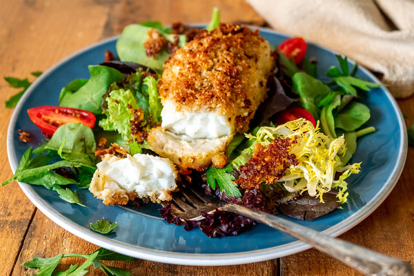 Parmesan Crusted Halibut with Fork