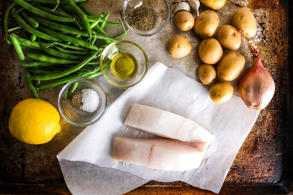 Sheet Pan halibut Ingredients