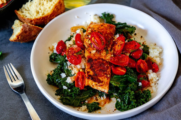 Tuscan Tomato Salmon Bowl