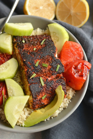 Salmon Veggie Bowl