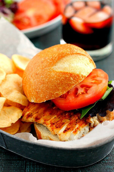 Grilled Haddock Sandwich