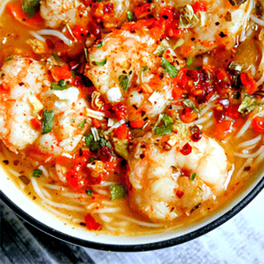 Shrimp Pho with Miso