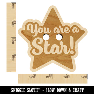 You are a Star Teacher Recognition Wood Buttons for Sewing Knitting Crochet DIY Craft