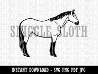 halter horse clipart