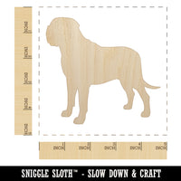 English Mastiff Dog Solid Unfinished Wood Shape Piece Cutout for DIY Craft Projects