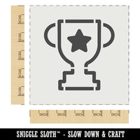 Trophy Award Outline with Star Wall Cookie DIY Craft Reusable Stencil