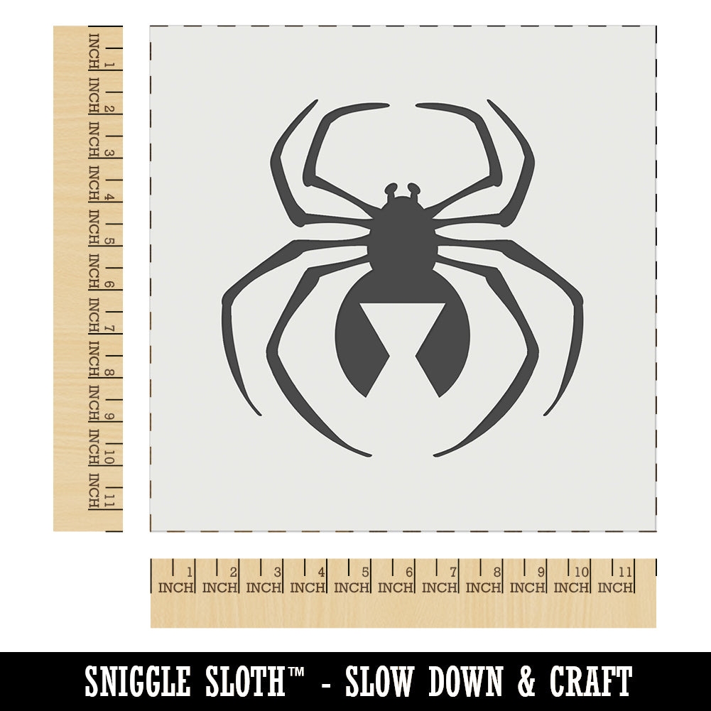 Black Widow Spider Wall Cookie Diy Craft Reusable Stencil Sniggle Sloth