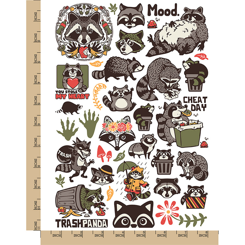 Trash Panda Raccoon Temporary Tattoo Water Resistant Fake Body Art Set  Collection  Michaels