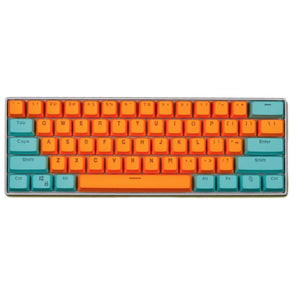 blue and orange keycaps