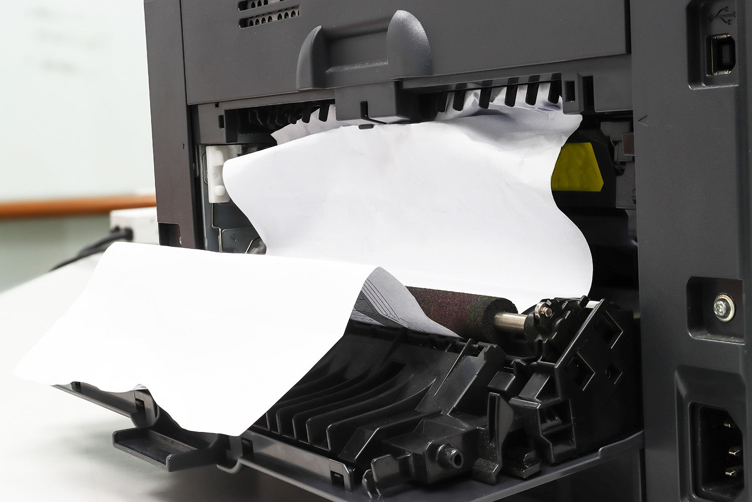 Paper jam in a printer