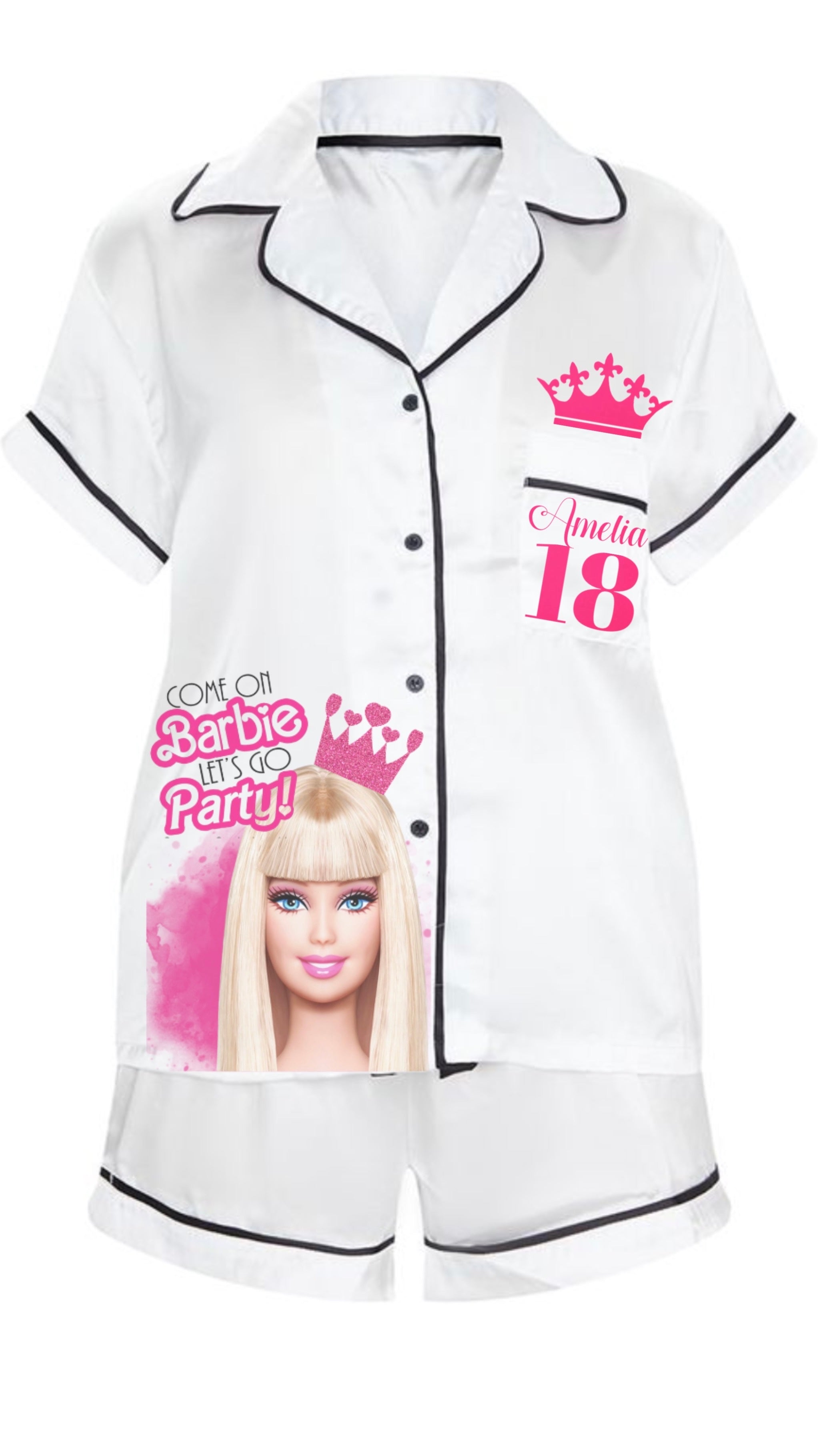 Barbie pjs adults sales