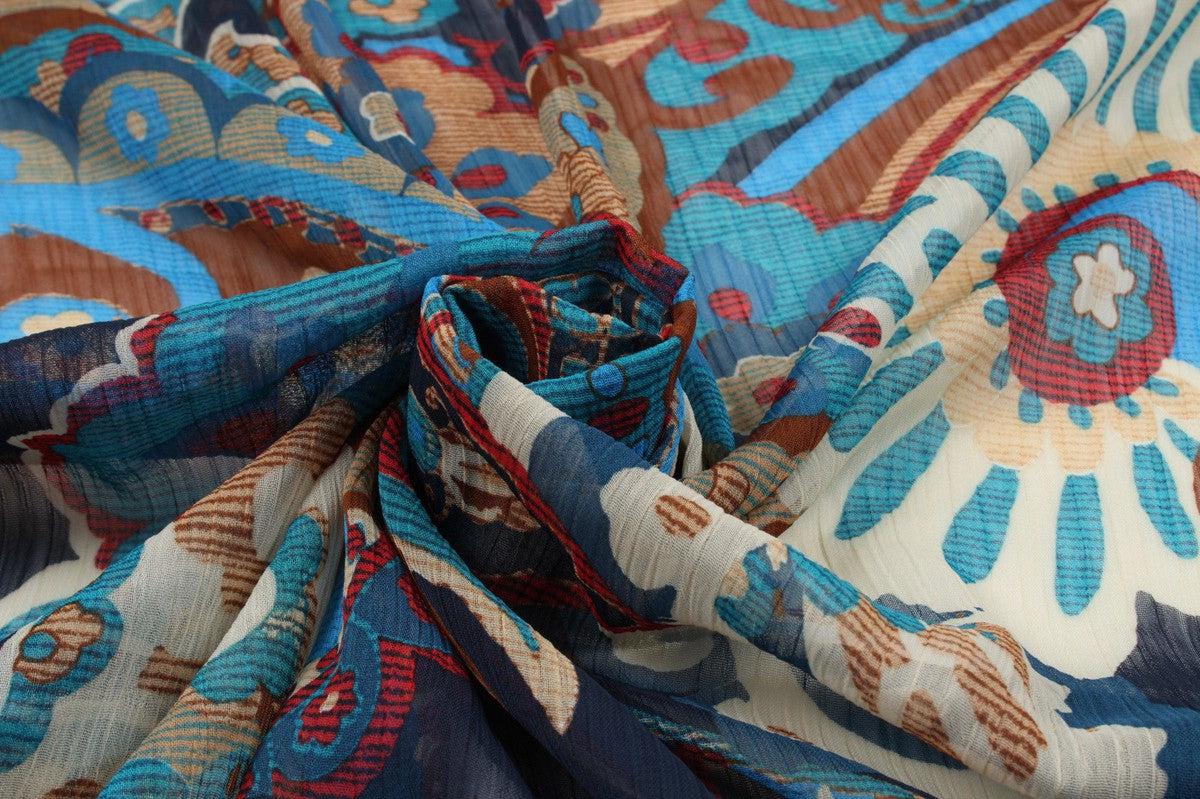 Light Polyester Bambula - Paisley XL Print | Buy Fabrics Online ...