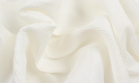 pleated silk fabric