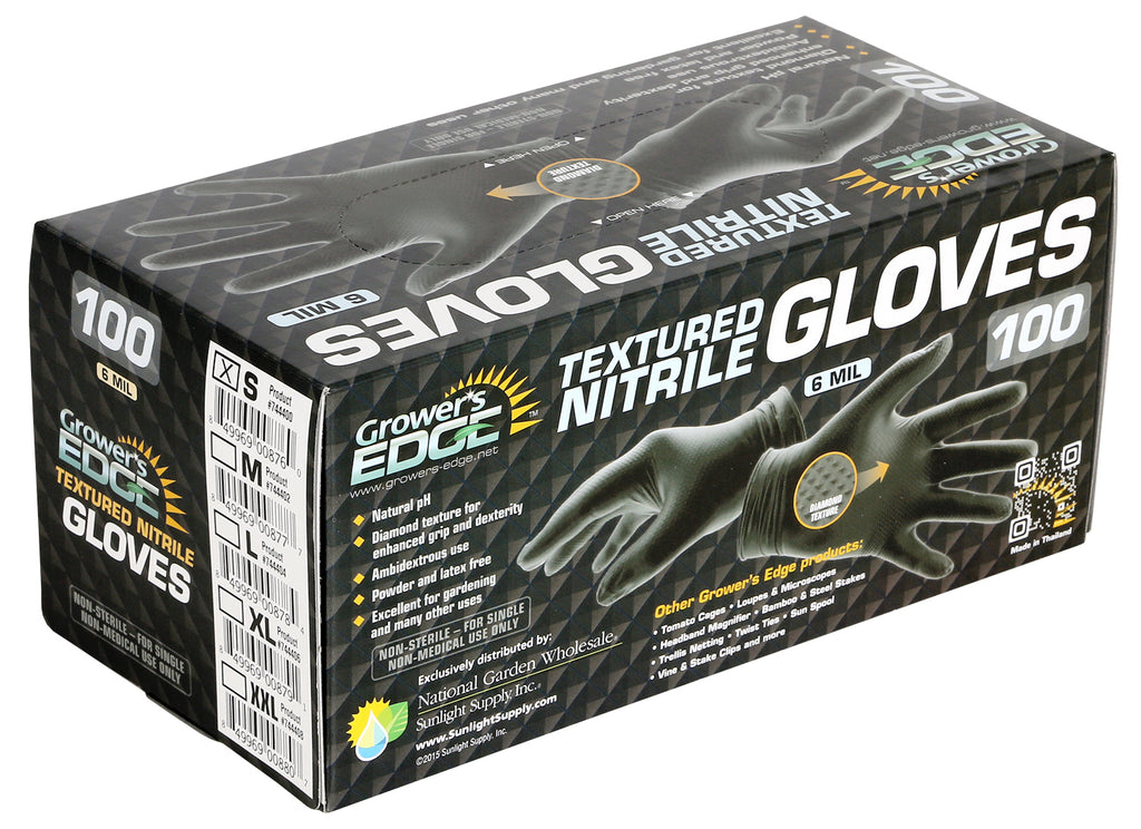 growers edge textured nitrile gloves