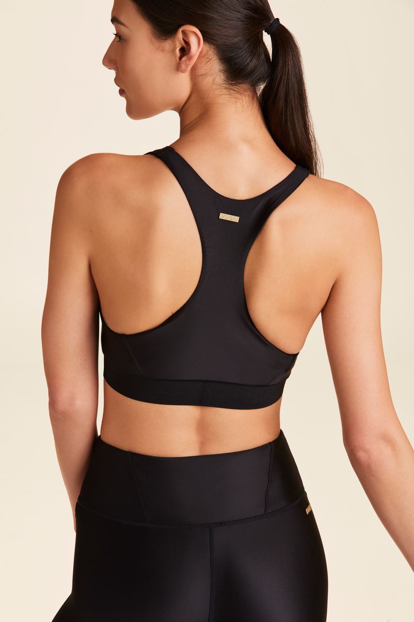 lace back sports bra