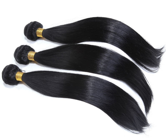 human hair straight bundles