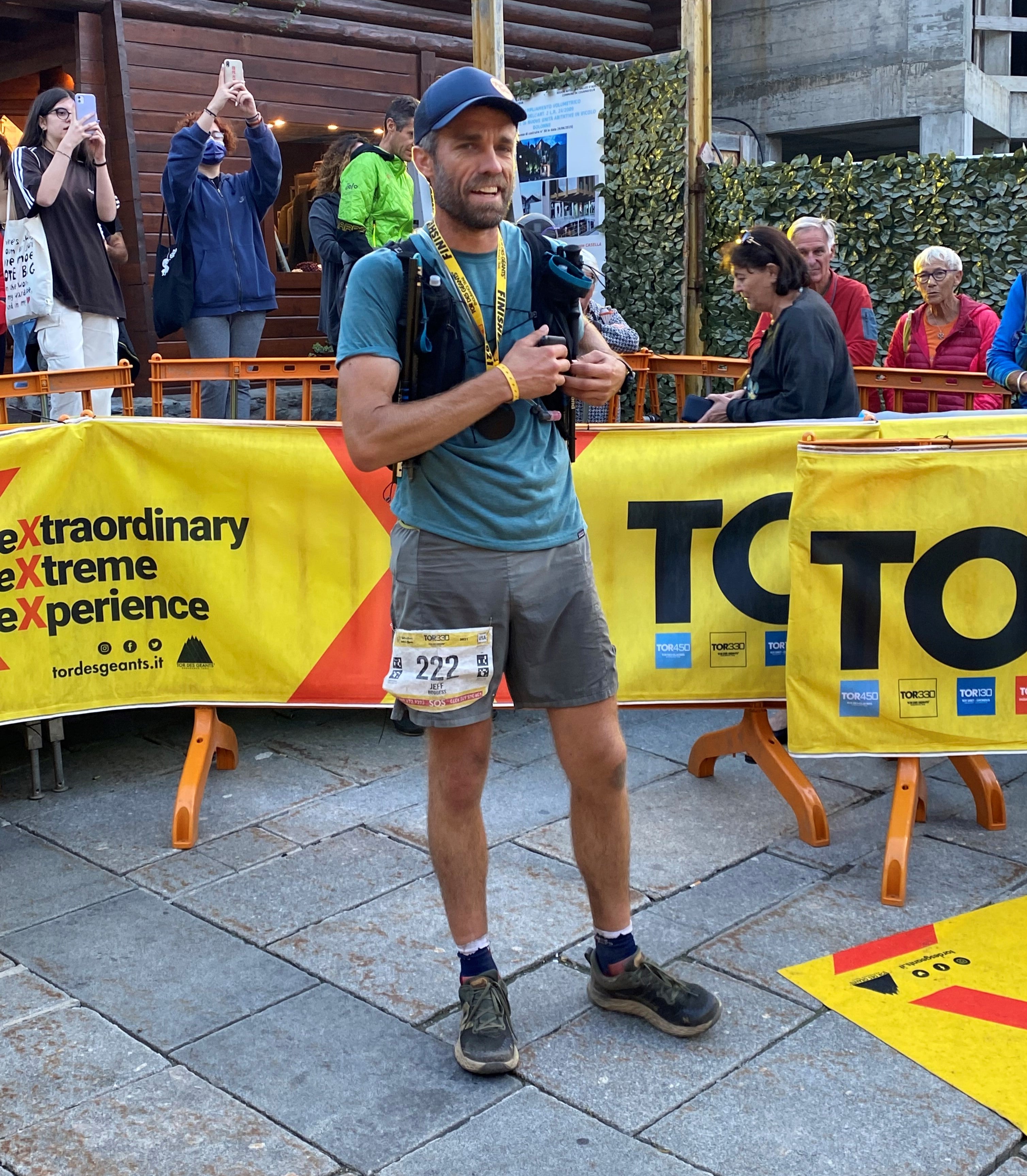 Jeff Boggess finished Tor des Geants in 129 hours 