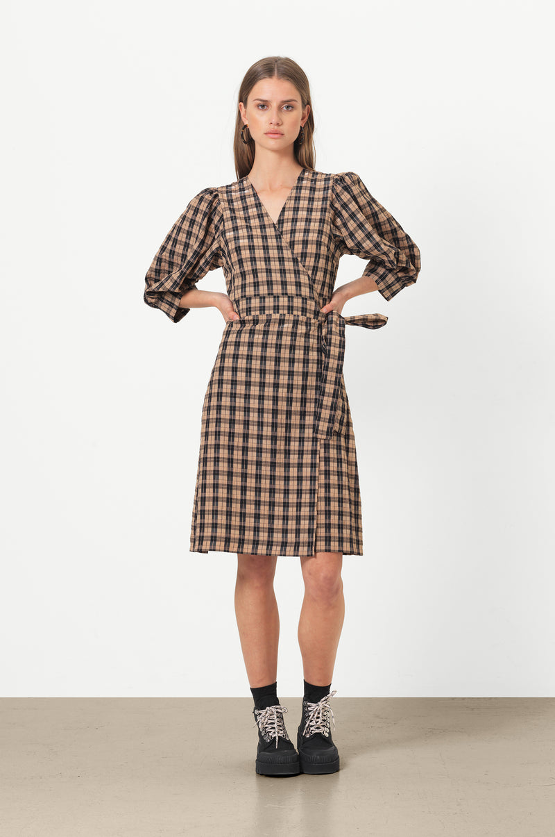 second female veras strap wrap dress