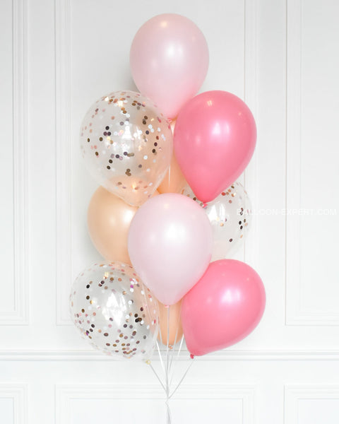 Sachet d'un ballon bubble rose 40 ans - Ambiance-party