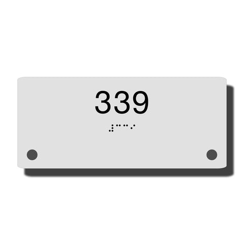 Custom ADA Braille Room Number Sign_ADA Complaint_NapADAsigns