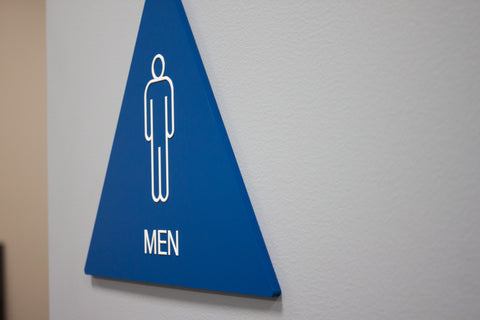 California Men's ADA Restroom compliant sign