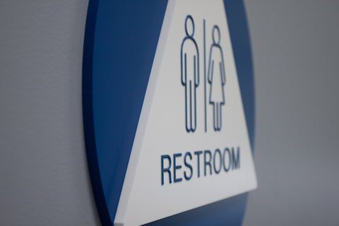 California Unisex ADA compliant Restroom sign