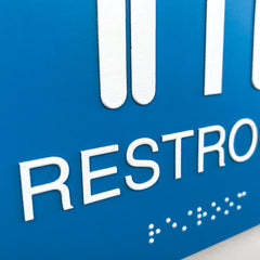 Nap's ADA Compliant Standard Signs - Braille Restroom Interior Signs