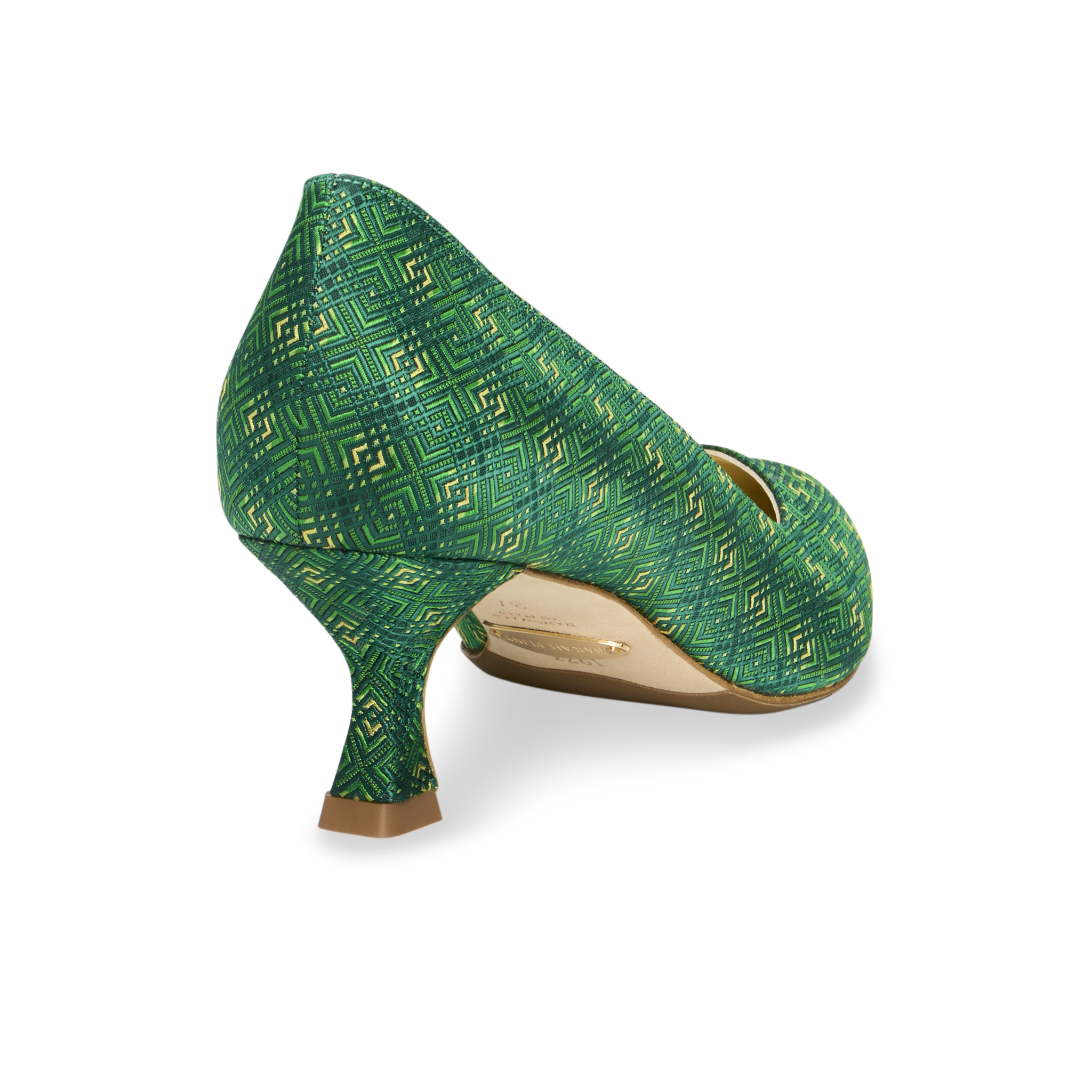 PerfectKittenPump50 GreenJacquard Bac4
