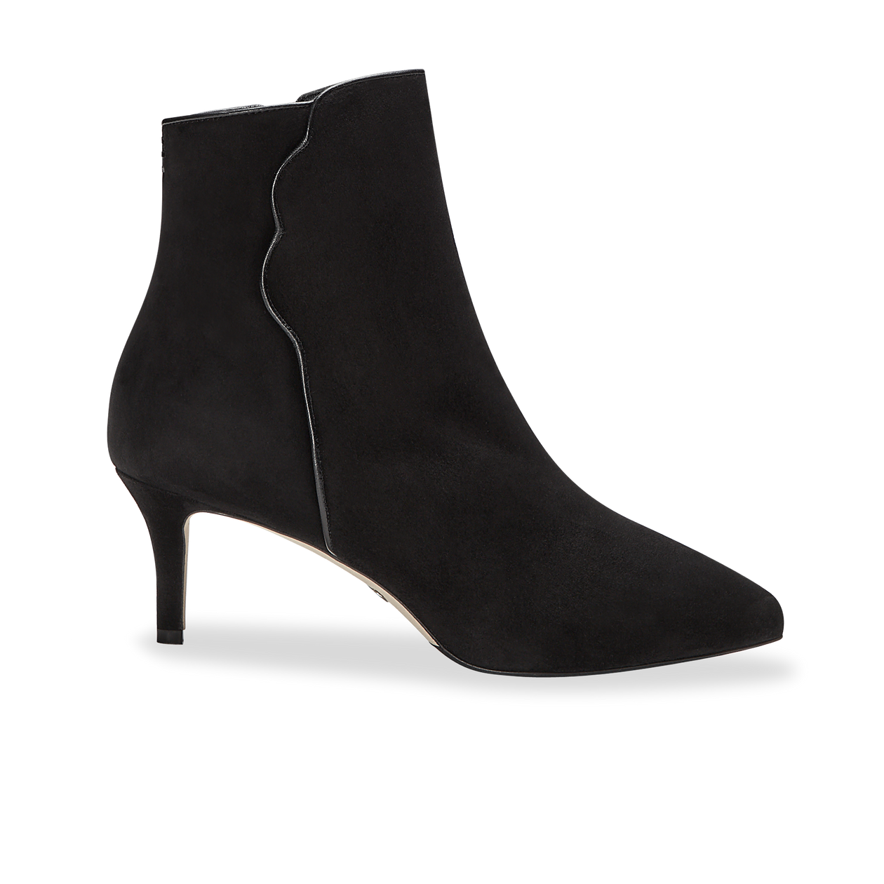 black suede bootie