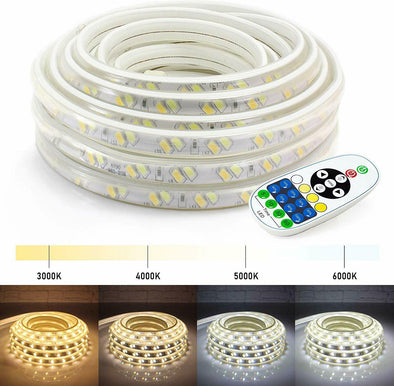 16 Color LED Strip Lights SMD 5050 Flexible Dimmable with Remote