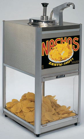 MUCHO NACHO Cheese Warmer Chip Dispenser Restaurant Food Service 4 quart