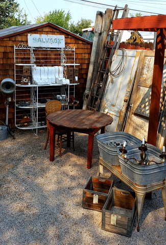 Architectural salvage in our Salvage Yard