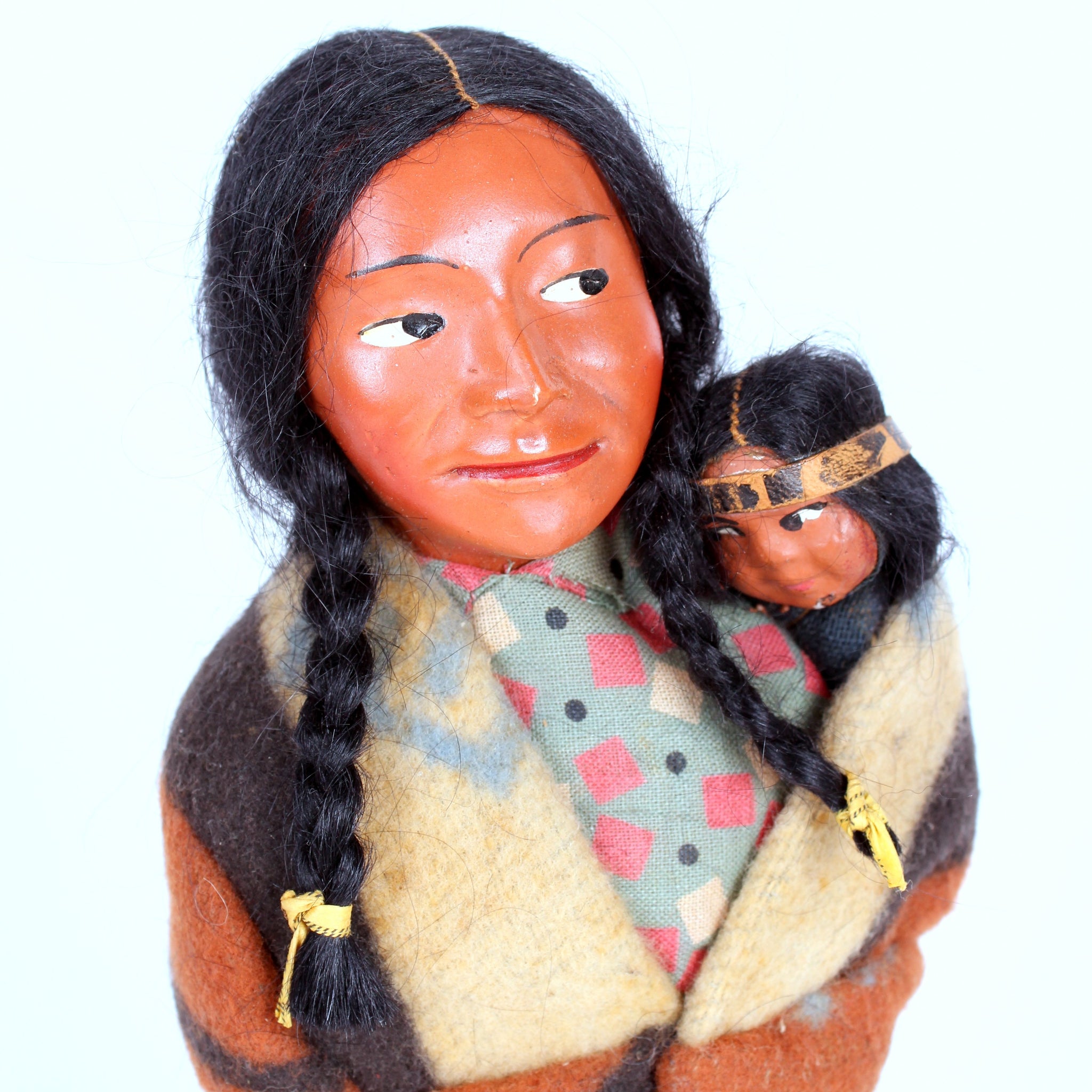 vintage native american skookum dolls