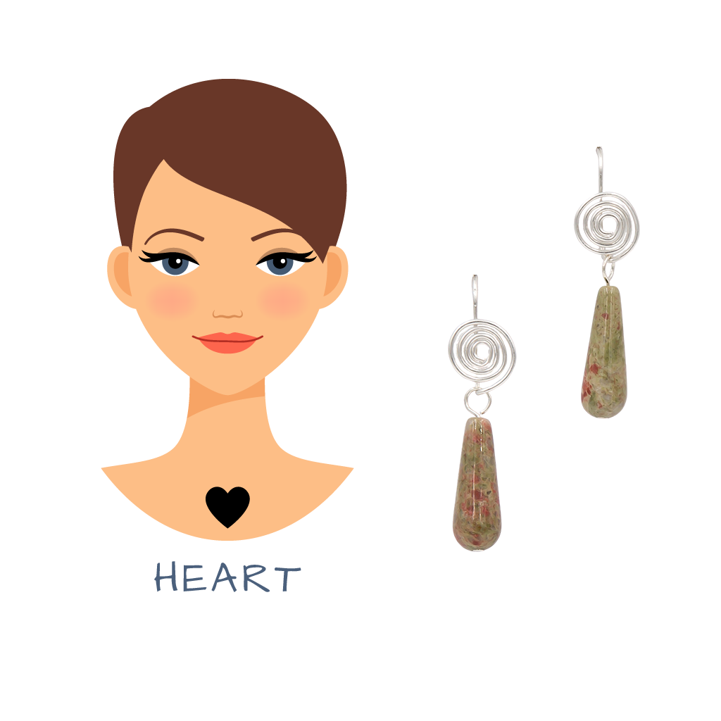 Earth Song Jewelry Guide for How To Choose The Right Earrings For Your Heart Face Shape example