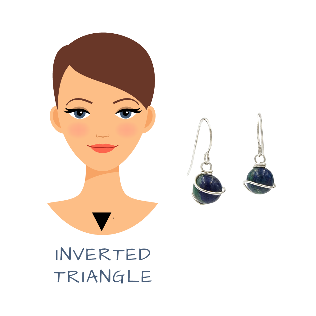 Earth Song Jewelry Guide for How To Choose The Right Earrings For Your Inverted Triangle Face Shape example