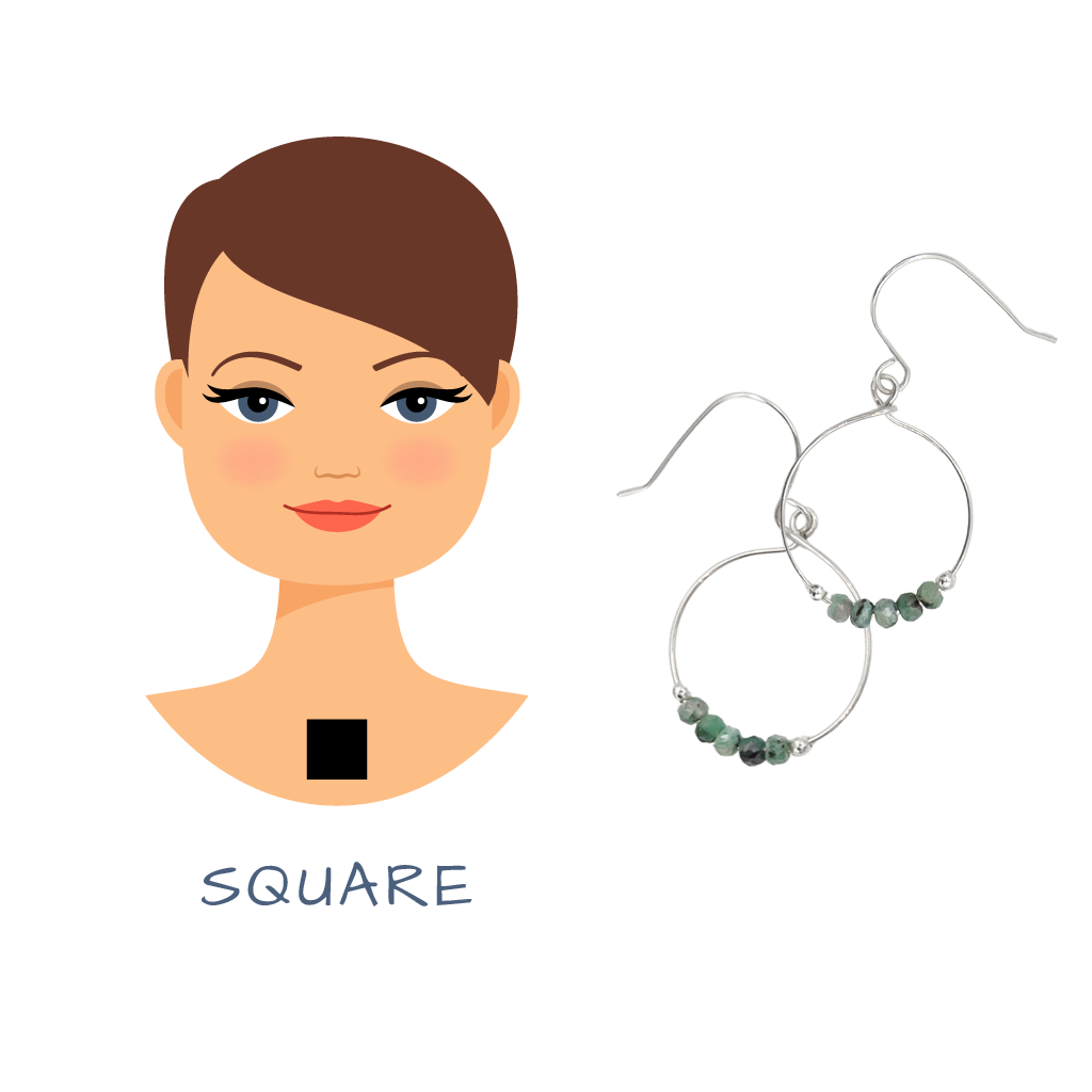 Earth Song Jewelry  Guide for How To Choose The Right Earrings For Your Square Face Shape example