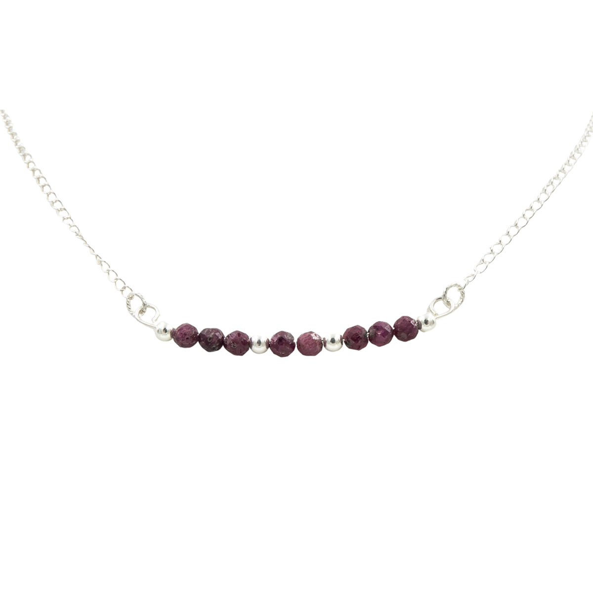 Earth Song Jewelry July Birthstone Handmade Ruby Necklace