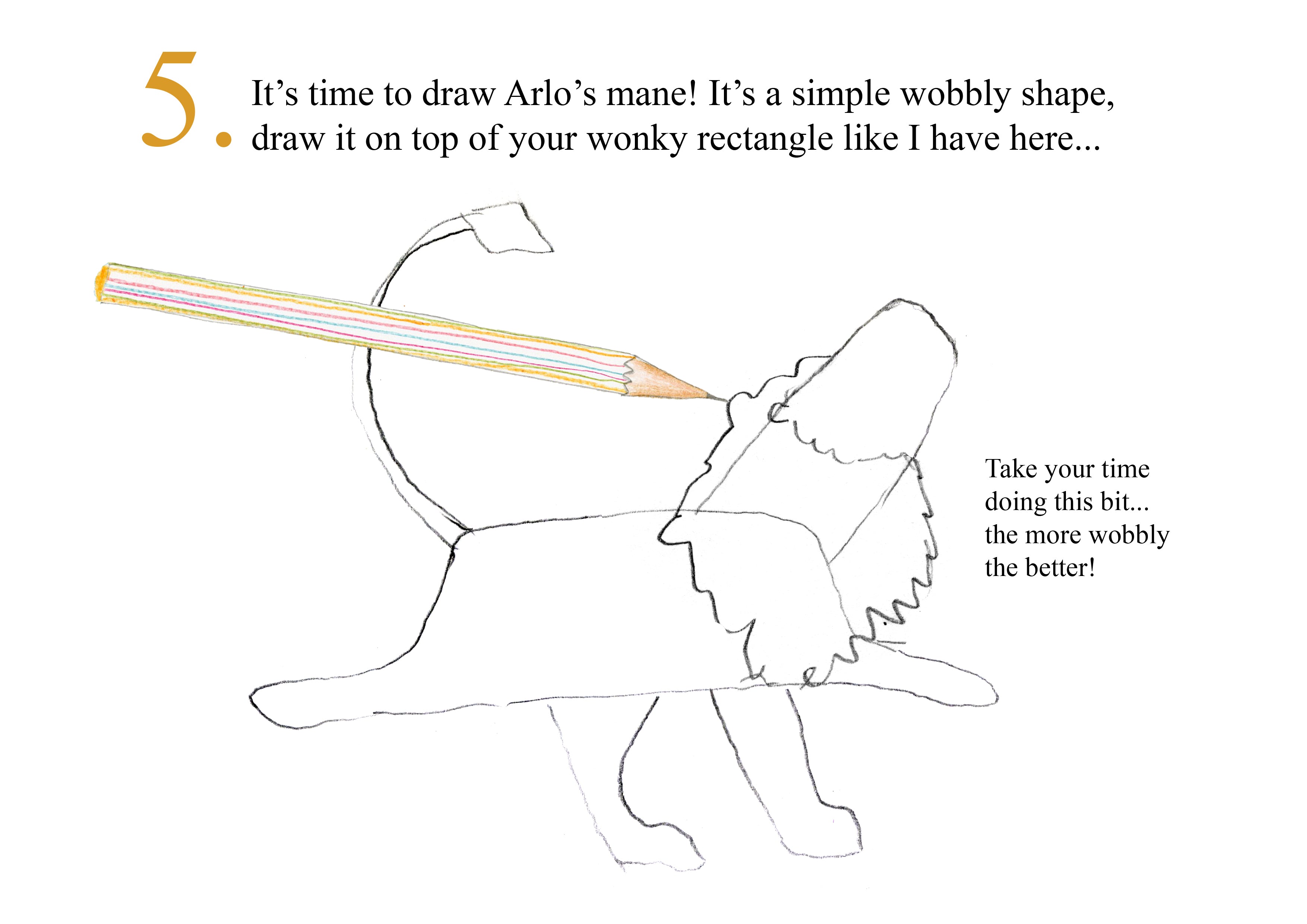 Catherine Rayner - How to Draw Arlo - Step 5