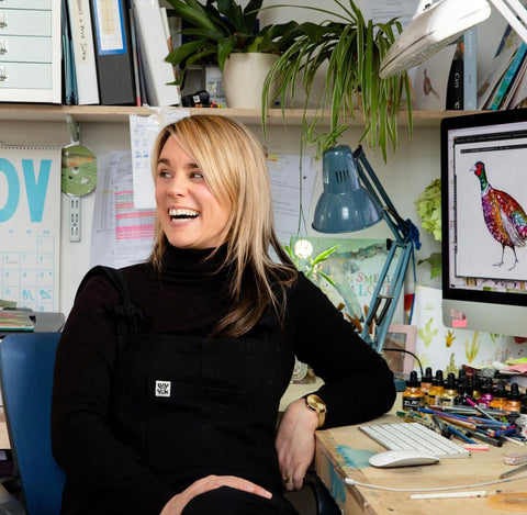 Author Catherine Rayner in her Studio 