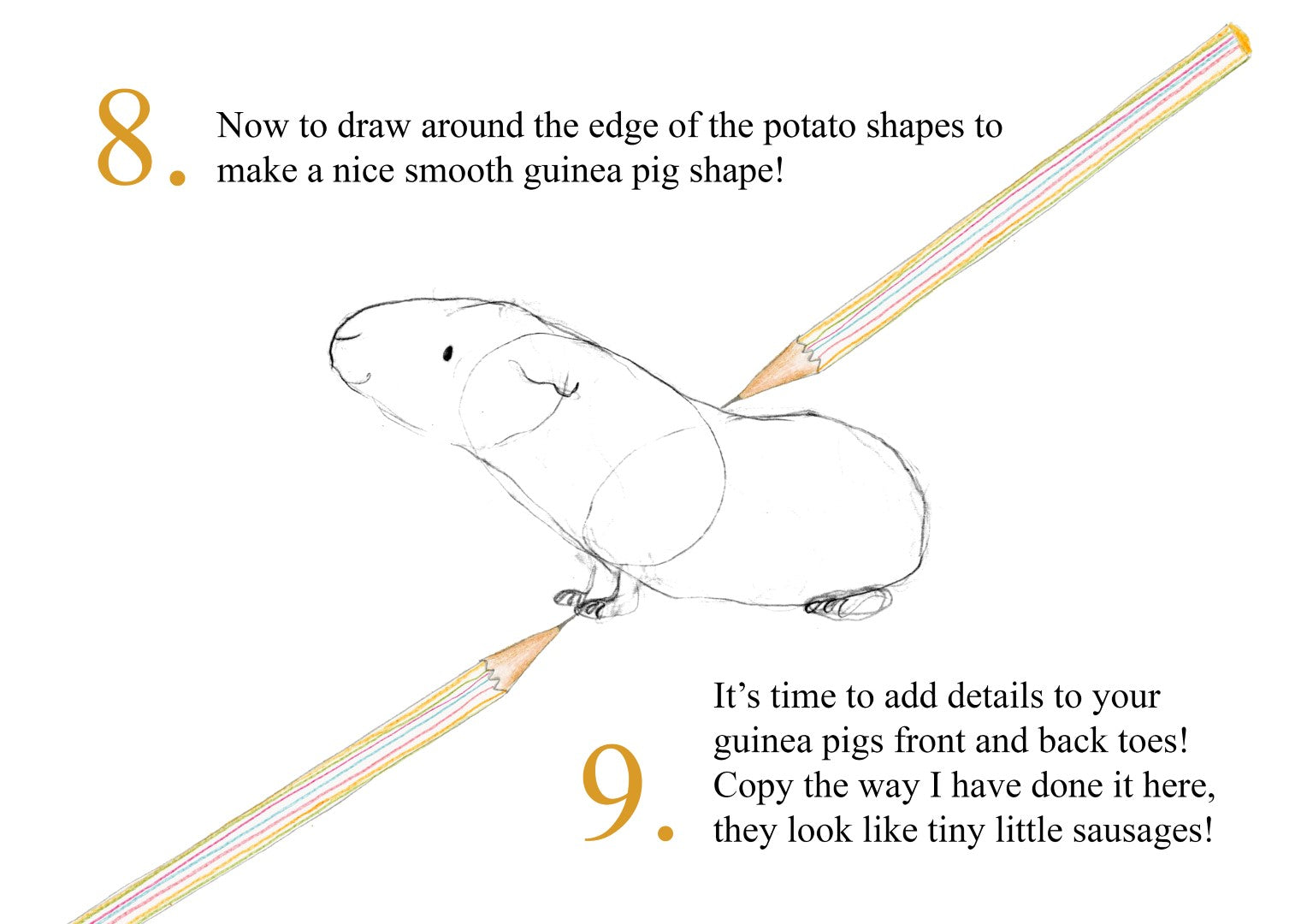 Catherine Rayner - How to Draw a Guinea Pig - Part 8 & 9