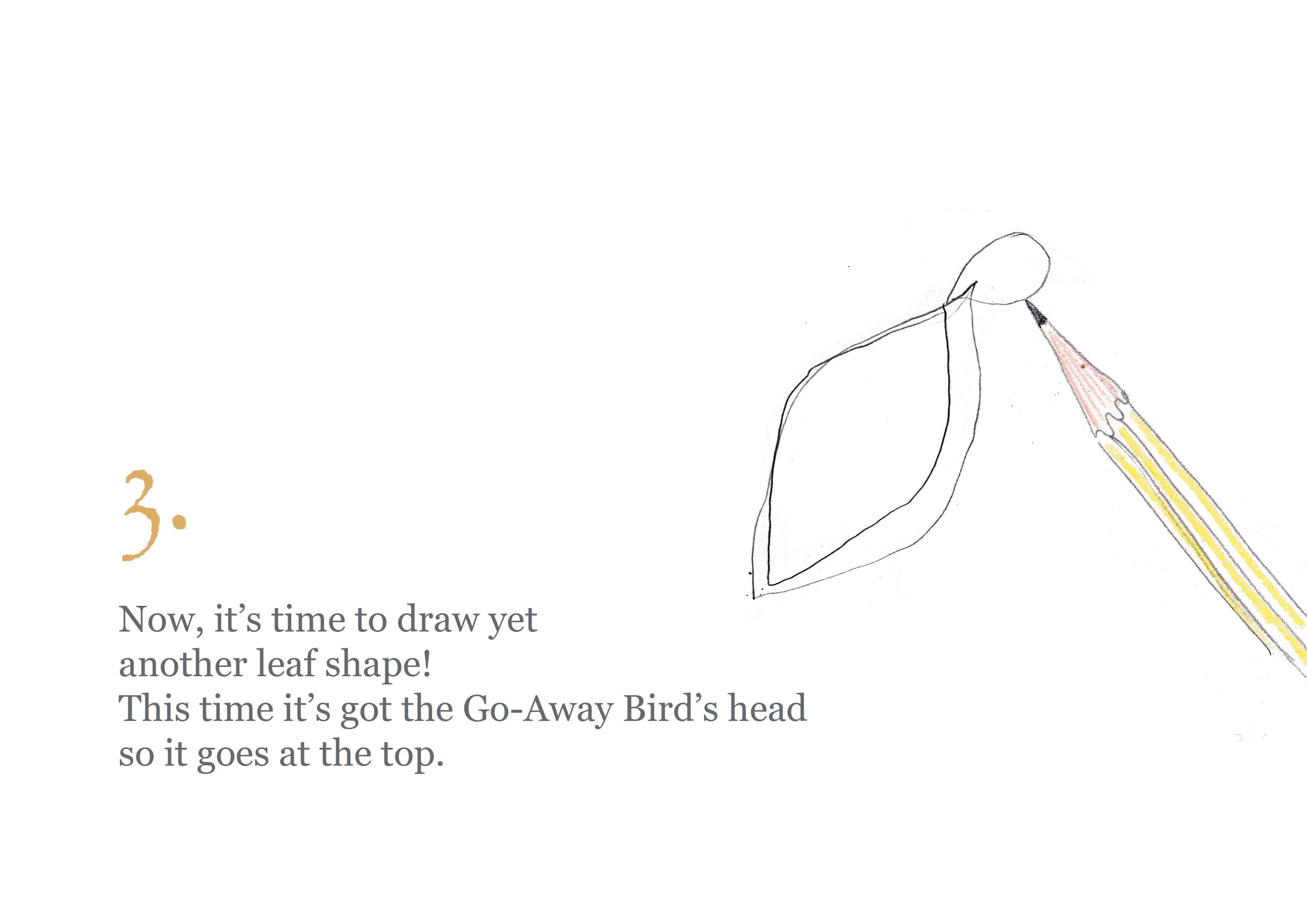 How to draw the Go Away Bird - Part 3