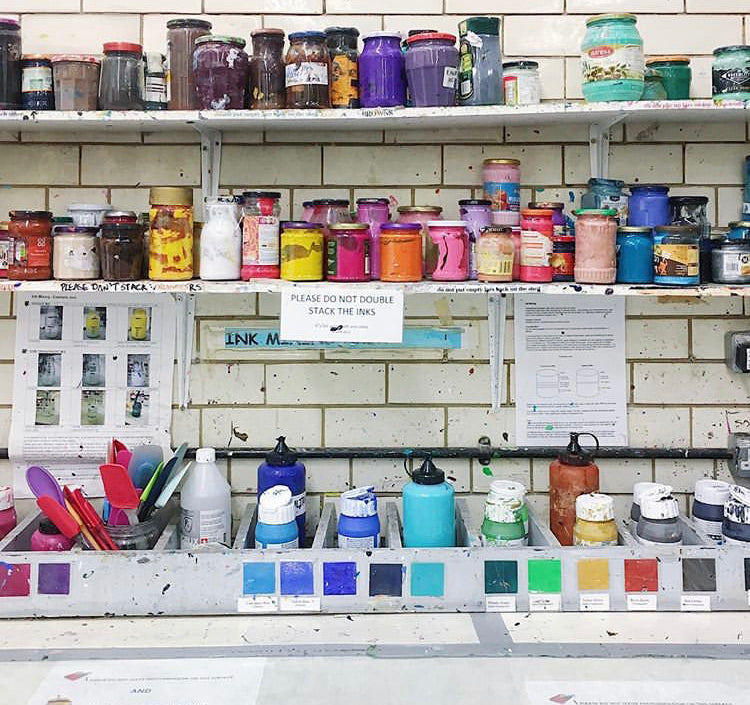 Catherine Rayner - Printing - Mixing Table