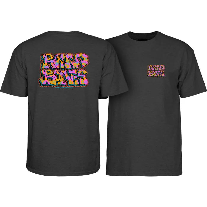 Powell Peralta Rat Bones Graffiti Charcoal Heather T-Shirt